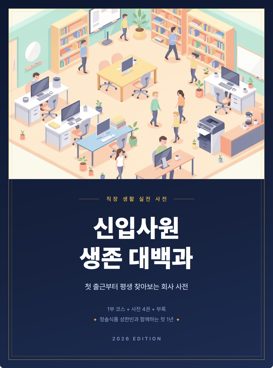 신입사원 생존 대백과 실제 표지